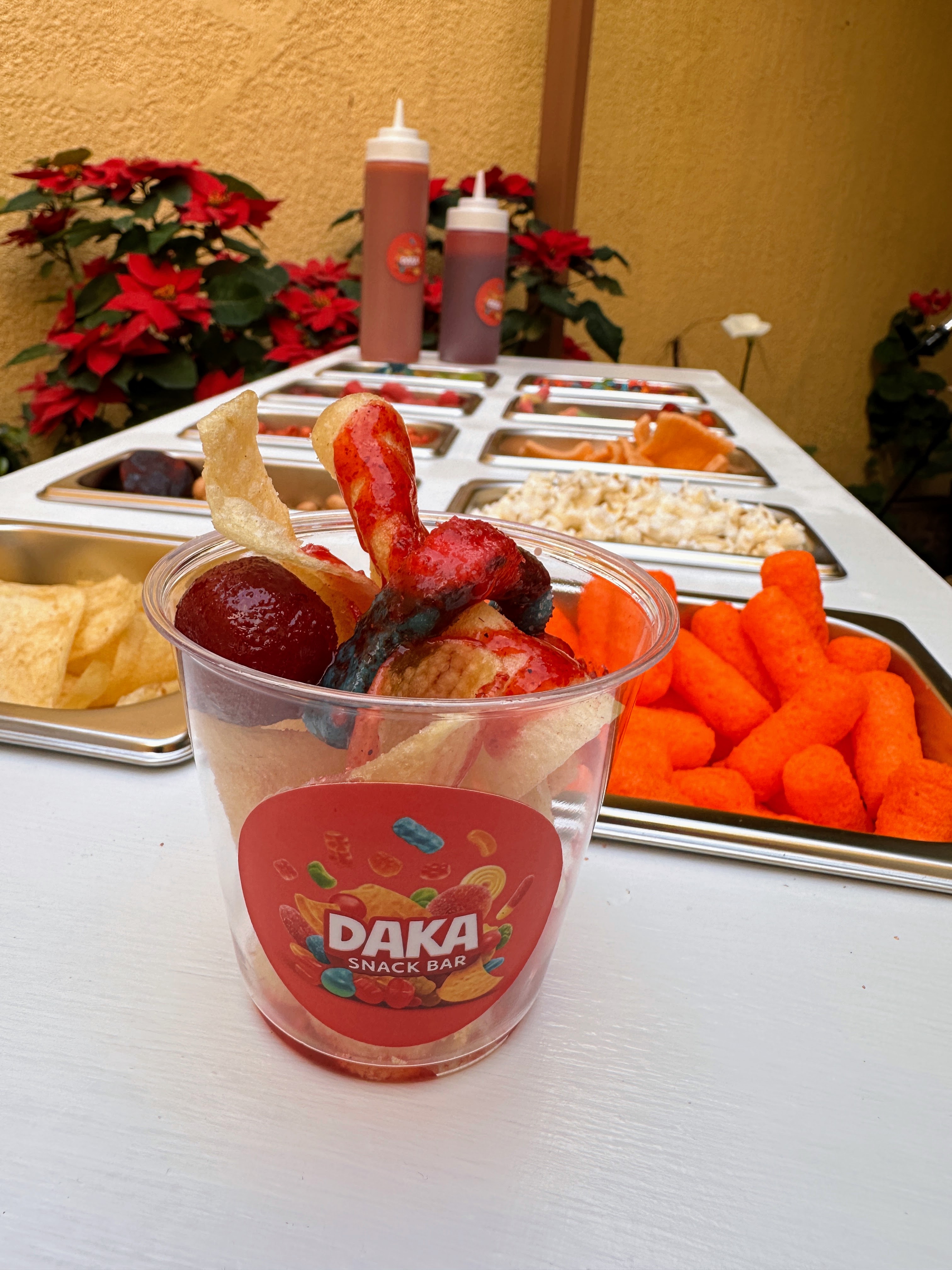 Vasos de snacks DAKA personalizados