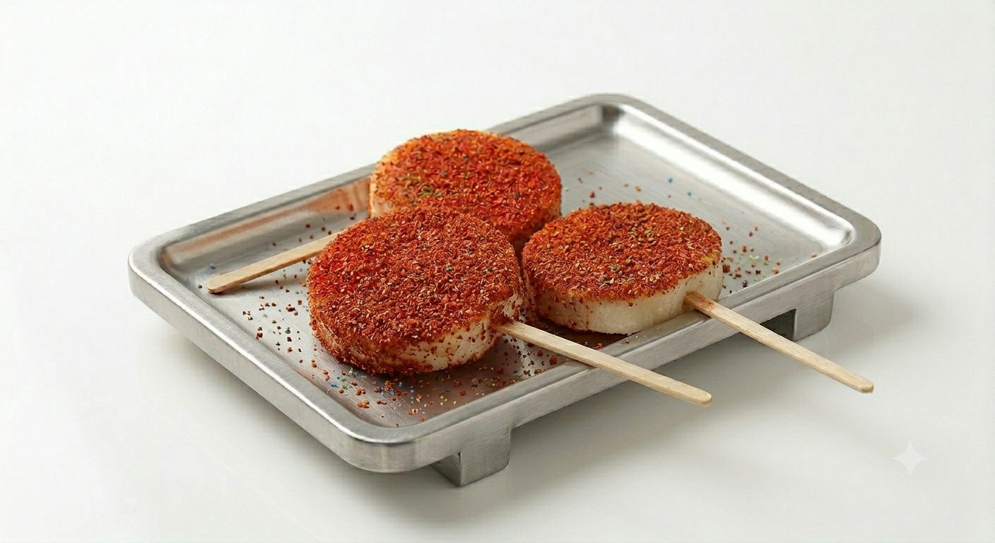 Jicaletas DAKA — paletas de jícama con chamoy y Miguelito