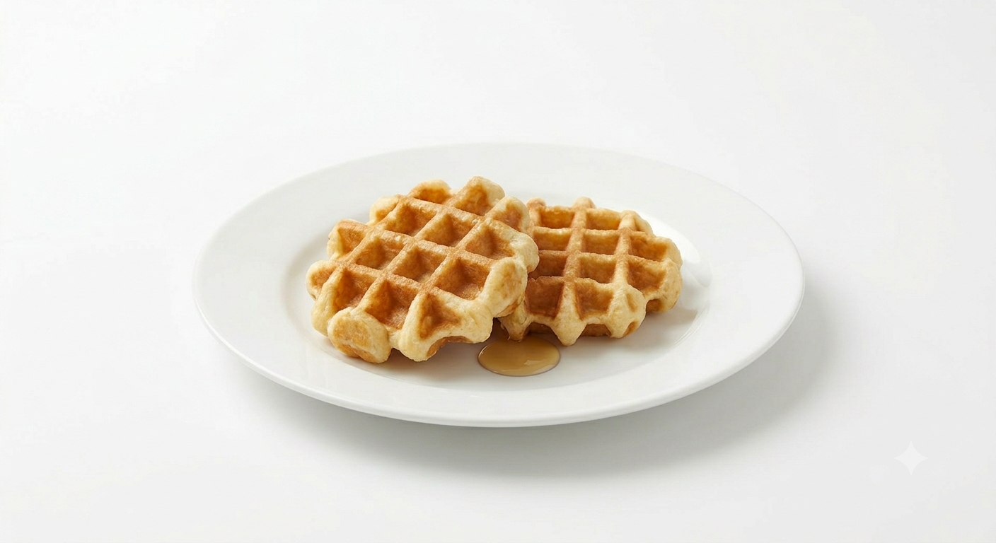 Mini Waffles DAKA recién salidos de la wafflera